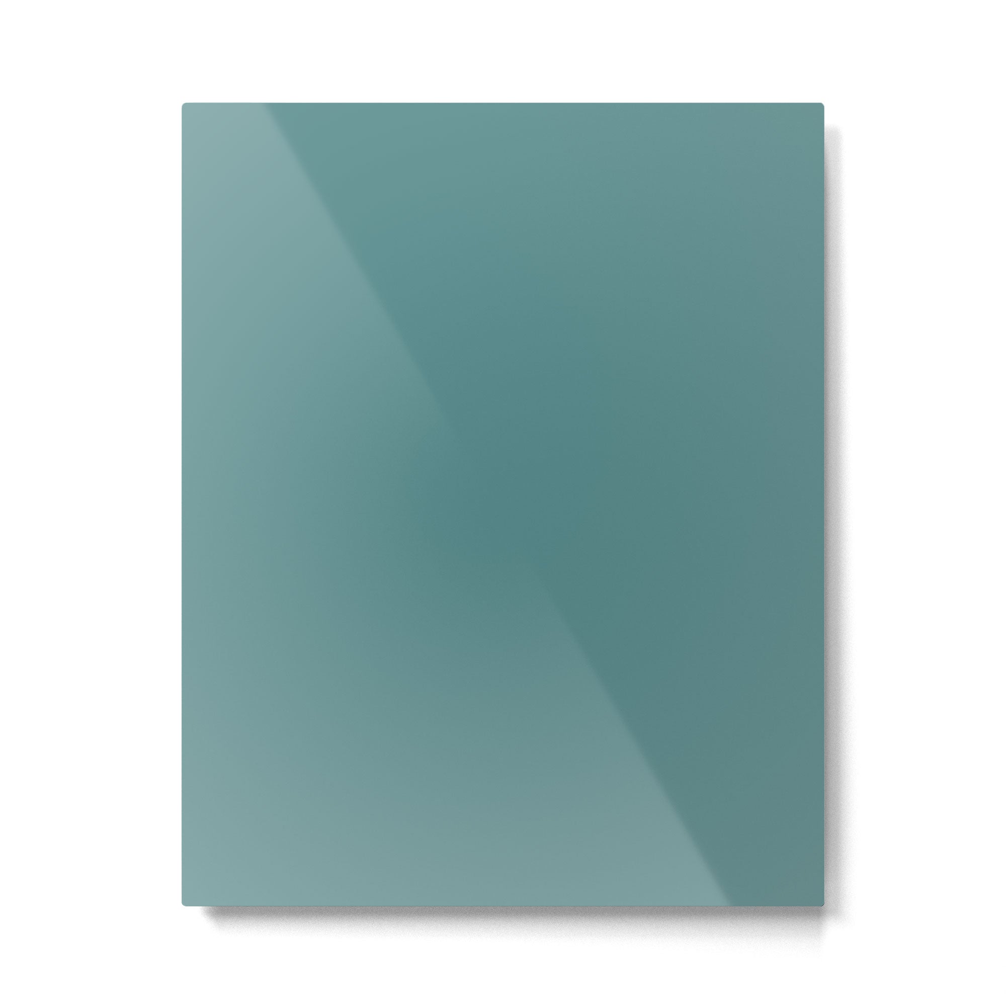 Solid Teal / Blue-Green Solid Color Metal Print Gallery Image 6