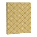 Spanish Murcia Tile Geometric Pattern in Mustard Yellow and Brown Canvas Print Gallery Image 8