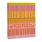 Spring Patchwork Whimsical Finnish Stripe Pattern Pink Orange Lime Canvas Print Gallery Image 6