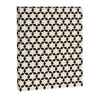 Star Tiles Geometric Pattern in Almond Cream and Black Canvas Print Gallery Image 8