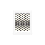 Star Tiles Geometric Pattern in Almond Cream and Black Art Print Gallery Image 1
