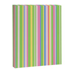 Summer Stripes Lime Green Multicolor Pattern Canvas Print Gallery Image 6