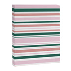 Summer Stripes - Pink, Dusty Rose, Green, and White Canvas Print Gallery Image 8