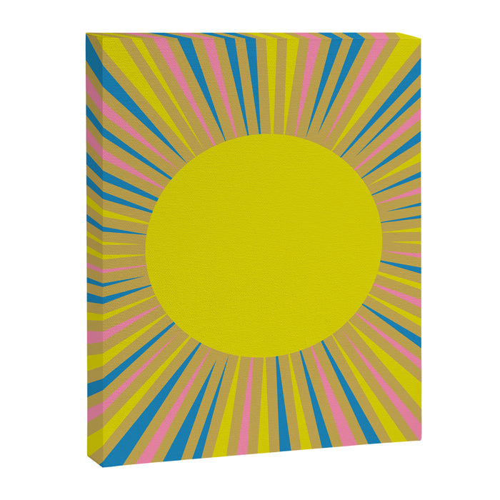 Summer Sun Cheerful Retro Canvas Print Gallery Image 1