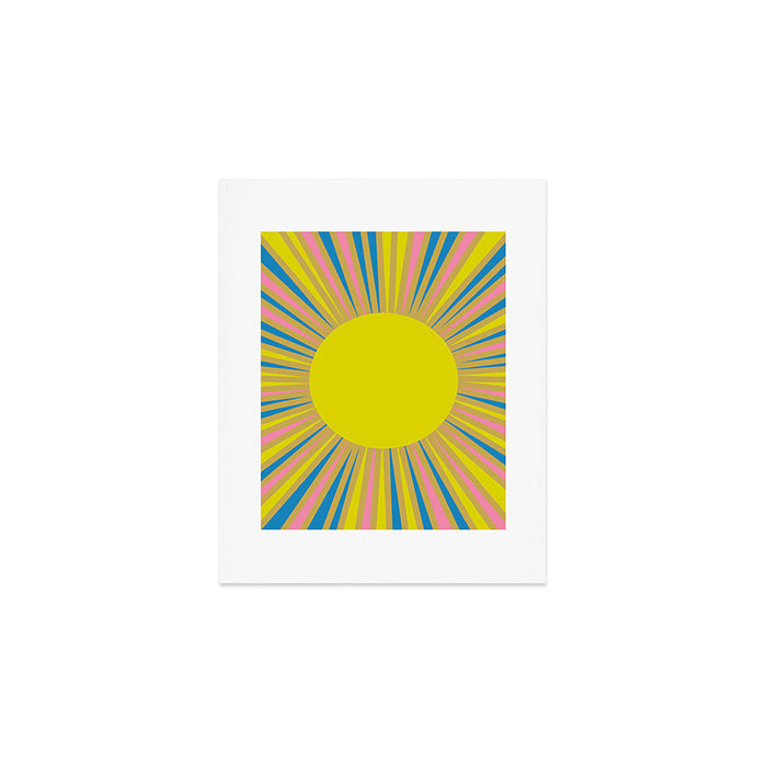 Summer Sun Cheerful Retro Art Print Gallery Image 1