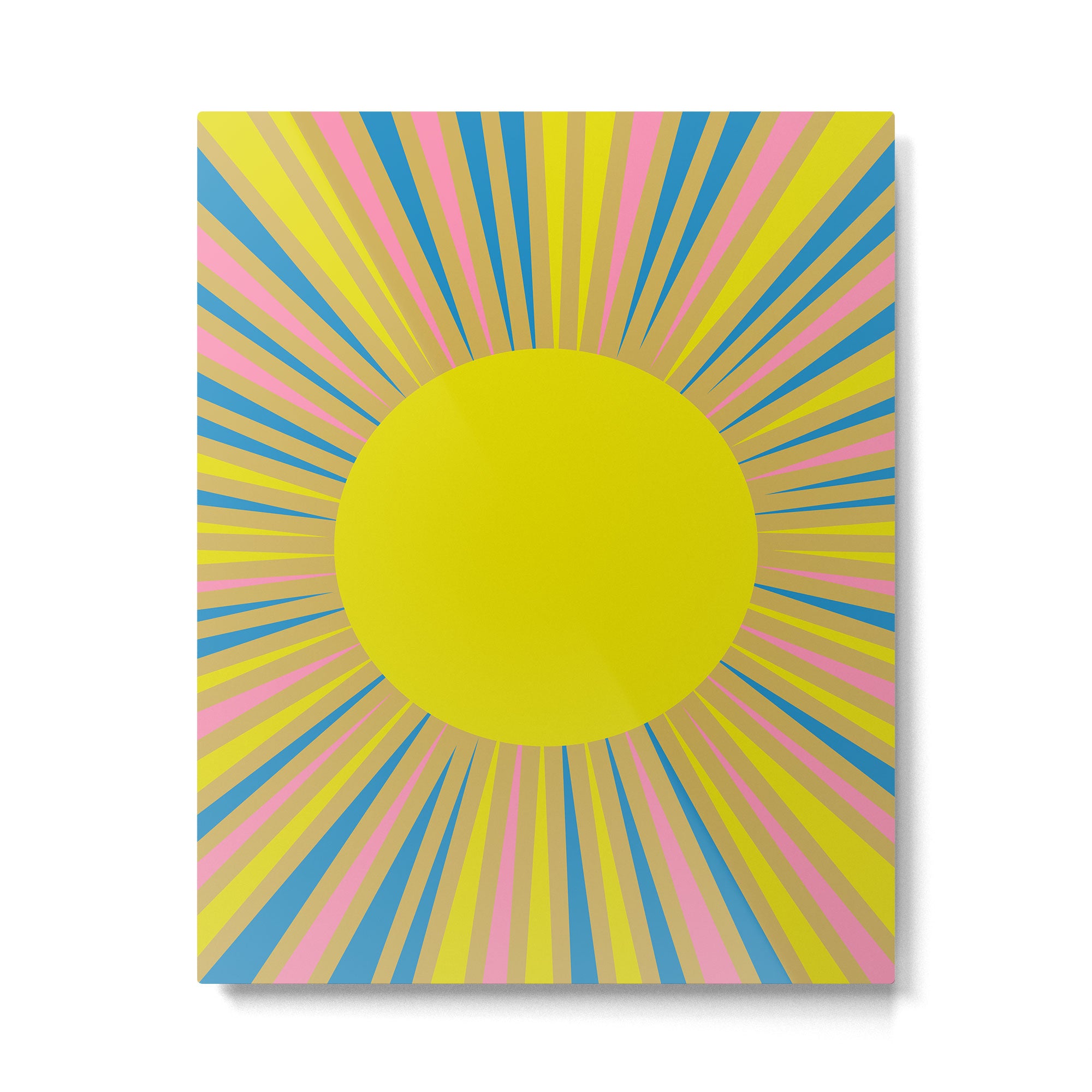 Summer Sun Cheerful Retro Metal Print Gallery Image 6
