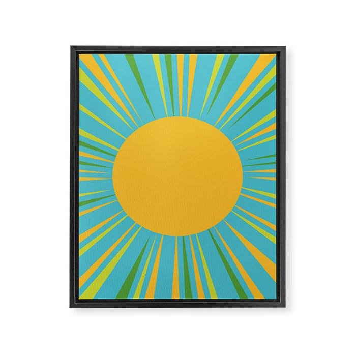 Summer Sun Framed Canvas Print Gallery Image 1