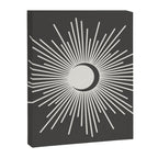 Sun and Moon - Charcoal Gray  Canvas Print Gallery Image 8