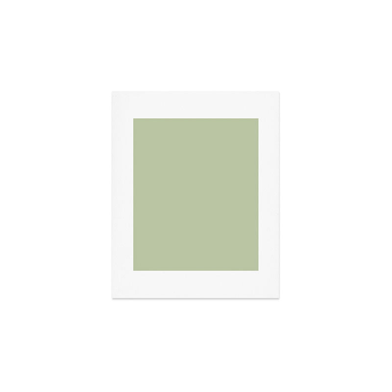 The Light Sage Green Solid Art Print Gallery Image 1