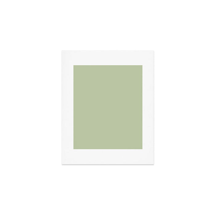 The Light Sage Green Solid Art Print Gallery Image 1