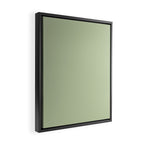 The Light Sage Green Solid Framed Canvas Print Gallery Image 2