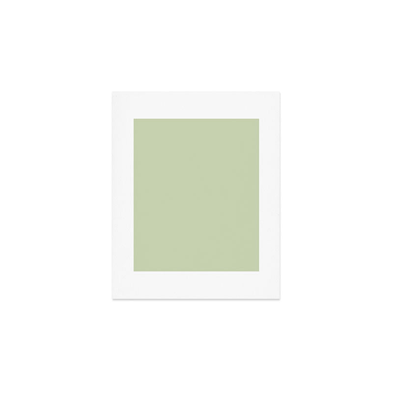 The Pale Sage Green Solid Art Print Gallery Image 1