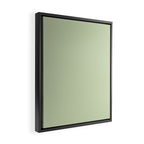 The Pale Sage Green Solid Framed Canvas Print Gallery Image 2