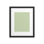 The Pale Sage Green Solid Framed Art Print Gallery Image 6