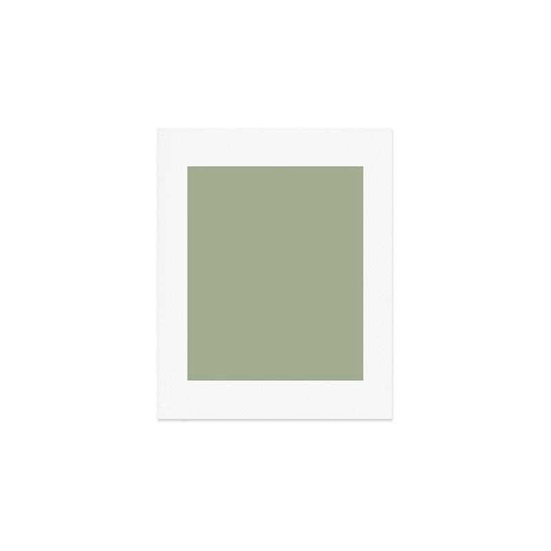 The Sage Green Solid  Art Print Gallery Image 1
