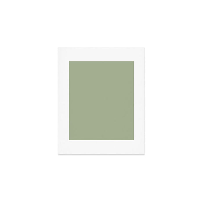 The Sage Green Solid  Art Print Gallery Image 1