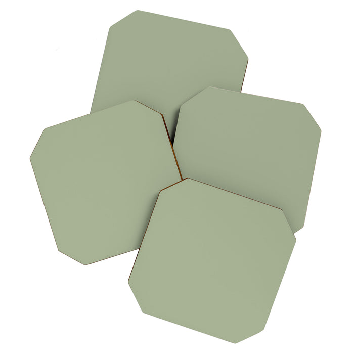 The Sage Green Solid  Coaster Gallery Image 1