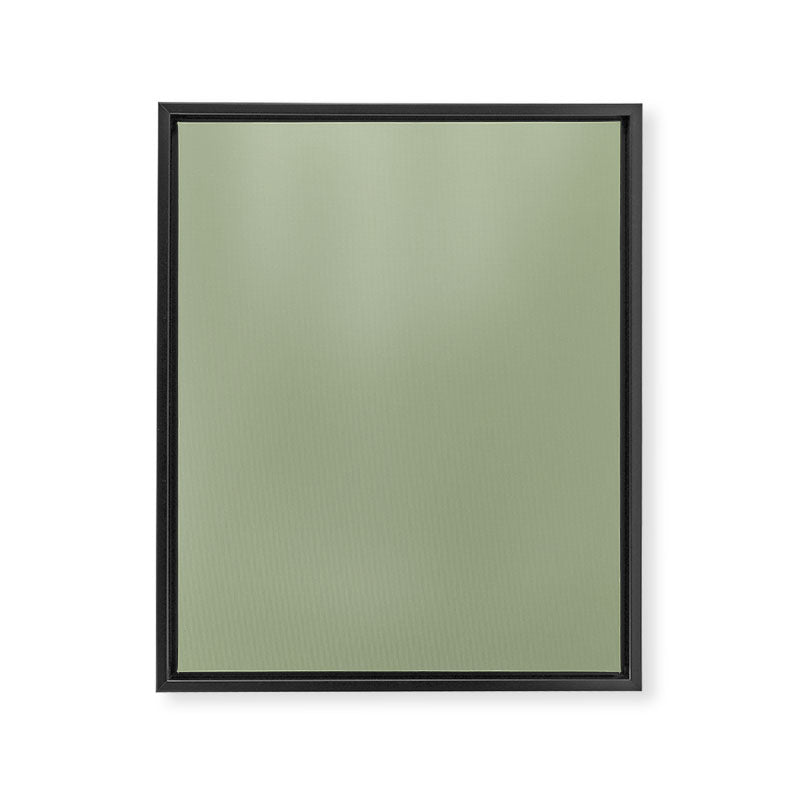 The Sage Green Solid  Framed Canvas Print Gallery Image 8