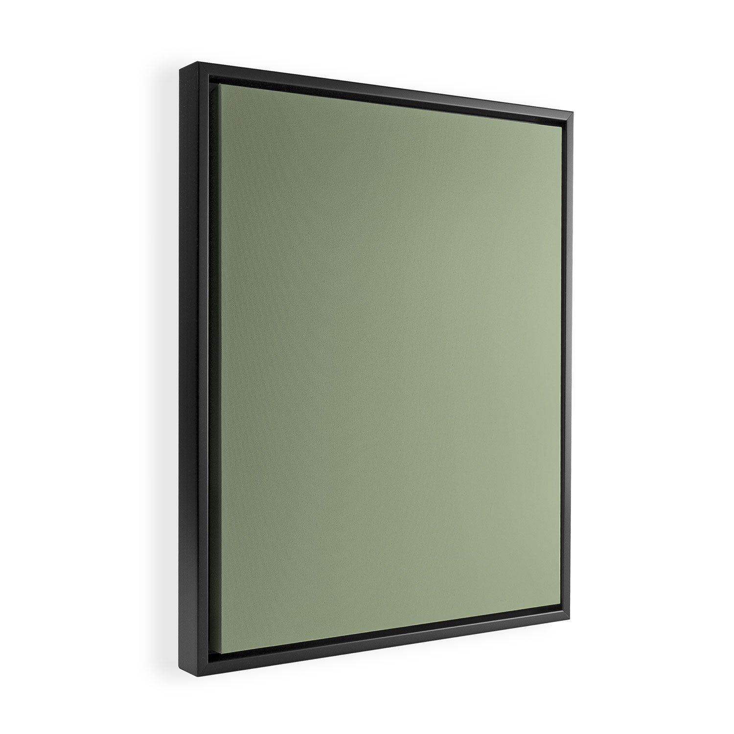 The Sage Green Solid  Framed Canvas Print Gallery Image 2