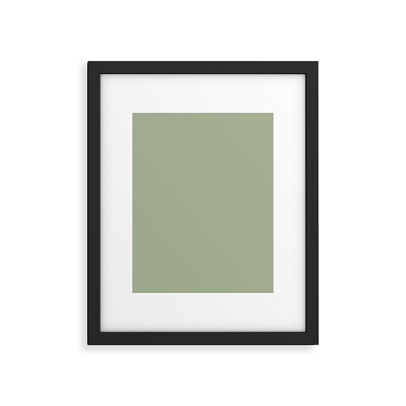 The Sage Green Solid  Framed Art Print Gallery Image 6
