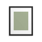 The Sage Green Solid  Framed Art Print Gallery Image 6