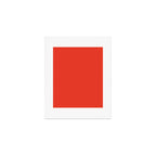 Tomato Red Solid Color Art Print Gallery Image 1
