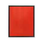 Tomato Red Solid Color Framed Canvas Print Gallery Image 8