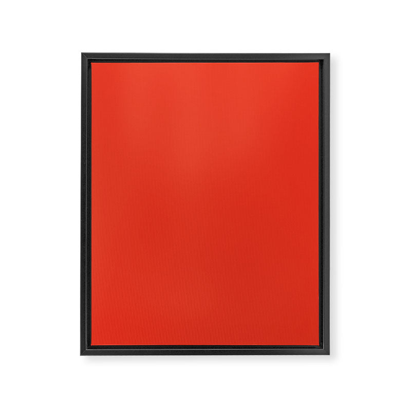 Tomato Red Solid Color Framed Canvas Print Gallery Image 8