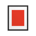 Tomato Red Solid Color Framed Art Print Gallery Image 6