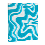 Trippy Glitch Retro Liquid Swirl Abstract Pattern Blue Canvas Print Gallery Image 6