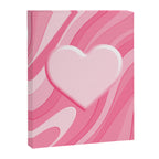 Trippy Heart Pink Retro Pop Abstract Plastic Print Pattern Canvas Print Gallery Image 8