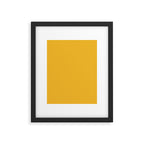 True Mustard Yellow Solid Framed Art Print Gallery Image 6