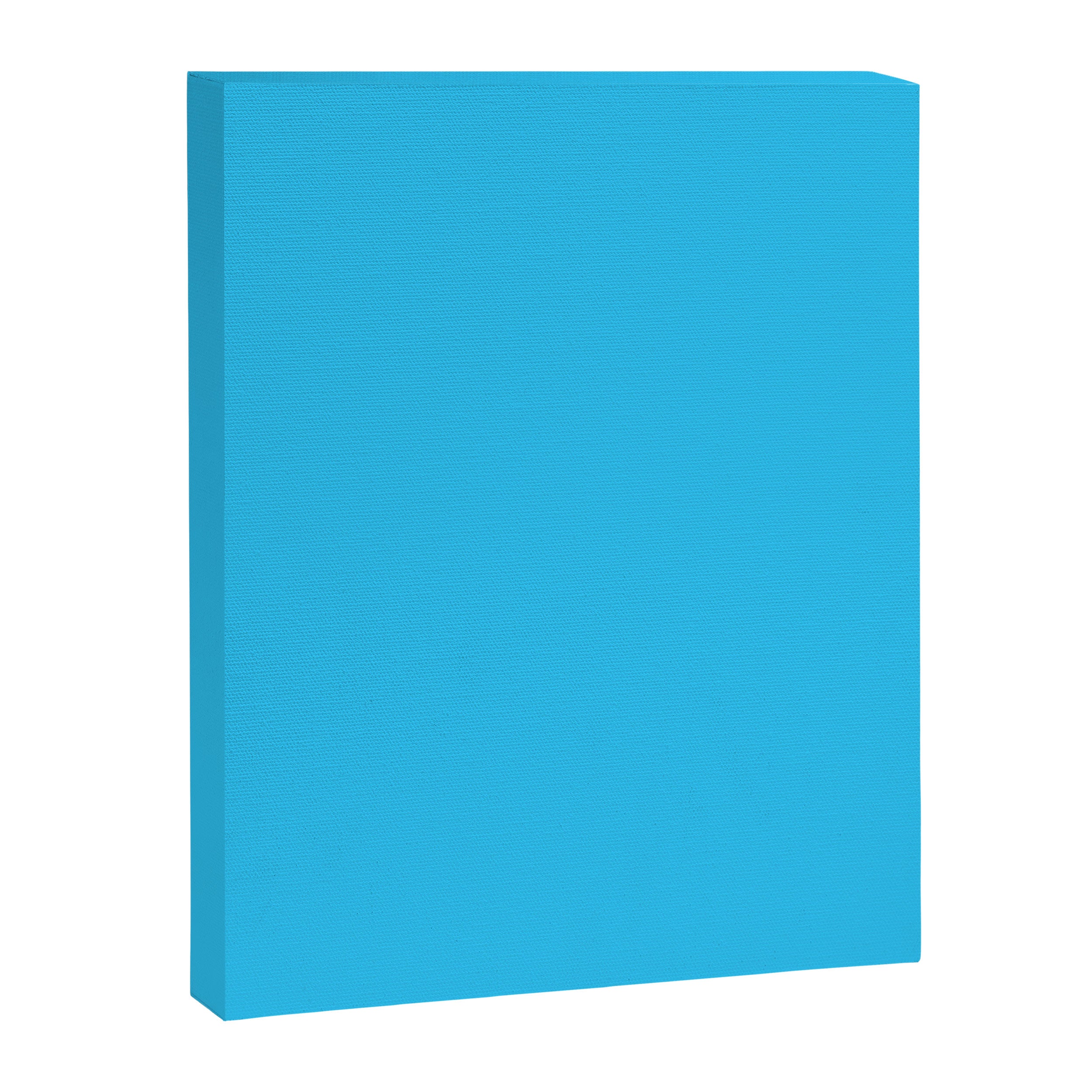 Turquoise Bright Blue Solid Color Canvas Print Gallery Image 8