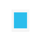 Turquoise Bright Blue Solid Color Art Print Gallery Image 1