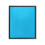 Turquoise Bright Blue Solid Color Framed Canvas Print Gallery Image 8