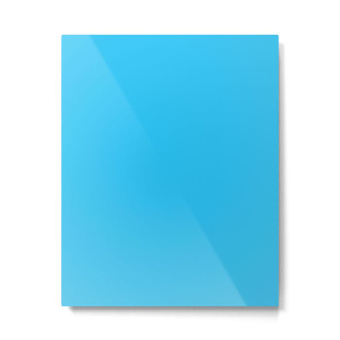 Turquoise Bright Blue Solid Color Metal Print Gallery Image 1