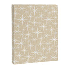 Twinkling Mid Century Modern Starburst Pattern in Light Beige and White Canvas Print Gallery Image 8