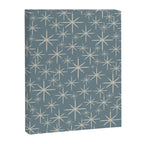 Twinkling Mid Century Modern Starburst Pattern Neutral Blue Gray Canvas Print Gallery Image 8