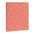 Twinkling Retro Starburst Pattern in Pink and Mustard Yellow Canvas Print Gallery Image 8