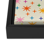Twinkly Stars Cute and Colorful Pattern Framed Canvas Print Gallery Image 3