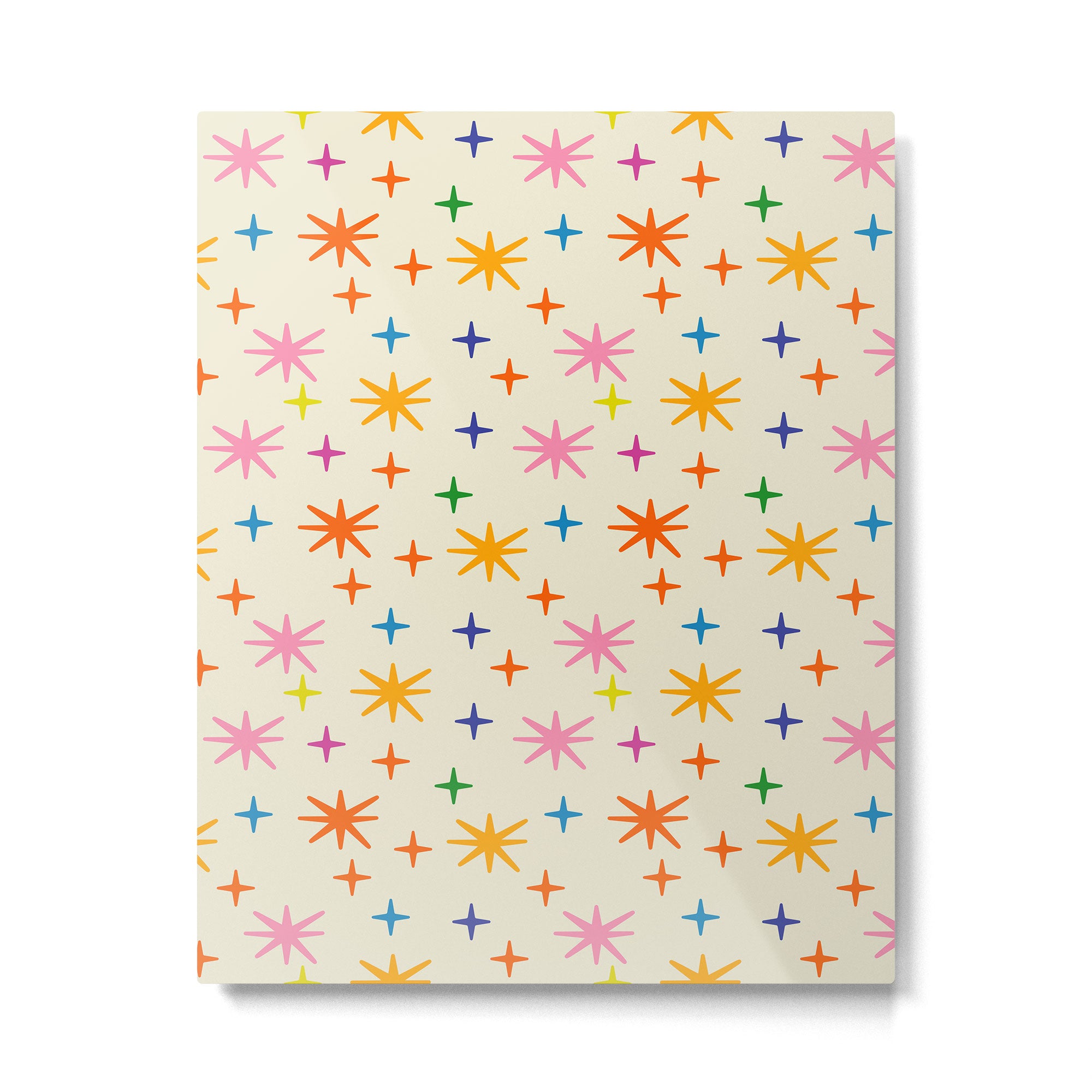 Twinkly Stars Cute and Colorful Pattern Metal Print Gallery Image 6