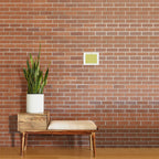 Ultra Fine Stripe Narrow Pinstripe Pattern in Chartreuse and White Art Print Gallery Image 2