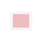 Ultra Fine Stripe Narrow Pinstripe Pattern in Cottage Pink and White Art Print Gallery Image 1