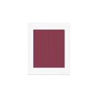 Ultra Fine Stripe Narrow Vertical Pinstripe Pattern in Bold Blue and Orange Art Print Gallery Image 1