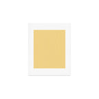 Ultra Fine Stripe Narrow Vertical Pinstripe Pattern in Coastal Italian Lemon Yellow Art Print Gallery Image 1