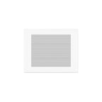 Ultra Fine Stripes Horizontal Minimalist Pattern in Gray and White Art Print Gallery Image 1