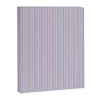 Ultra Fine Stripes Light Blue and Baby Pink Vertical Pattern Canvas Print Gallery Image 6