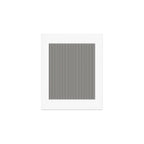 Ultra Fine Stripes Vertical Minimalist Pattern in Black and Almond Cream Art Print Gallery Image 1