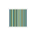 Vertical Stripes Blue Aqua Olive Vanilla Pattern 2 Art Print Gallery Image 1