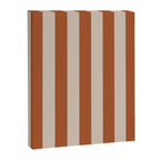Vertical Stripes in Clay and Putty Canvas Print Gallery Image 8